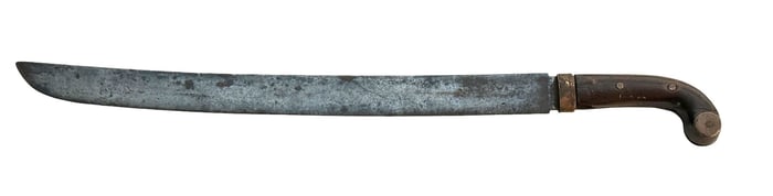 Antique War Machete with Wooden handle