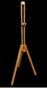 Vtg Folding Field Wooden Easel with Adjustible Legs