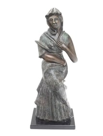 After Elie Nadelman "Standing Woman" Bronze