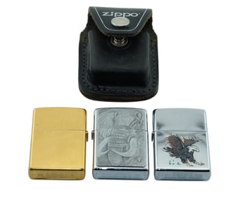 (Lot of 3) Zippo lighters