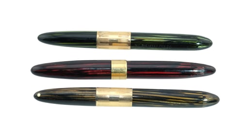 (Lot of 3) Shaeffer 1250 Tuckaway 14K Nibs Fountain Pens