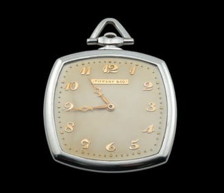 Rare Touchon Platinum Pocket Watch Retailed by Tiffany and Co.