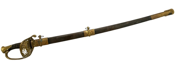 US Model 1850 Field and Staff Officer's Sword with Scabbard Replica
