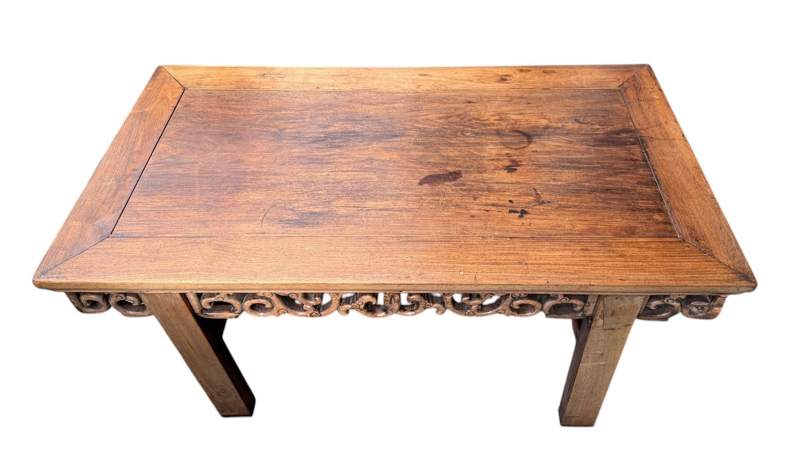 Chinese Huanghuali Hand Carved Kang Table (1 of 5)