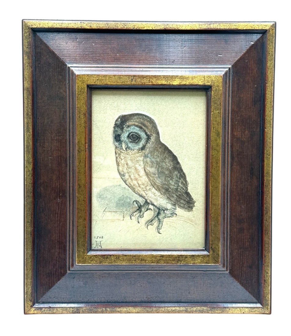 Durer, Albrecht (German) "Tawny Owl" Colored Lithograph (1 of 2)
