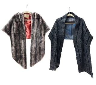 Vintage Mutation Faux Fur and Roberts Bros Stoles