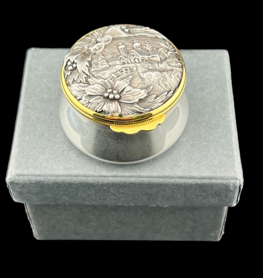 Buccellati Christmas Small Mirrored Box Sterling Silver (1 of 4)