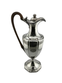 George III London Sterling Hot Water Jug 18th Century