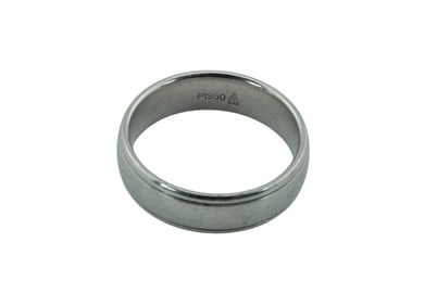 Mens Platinum Wedding Band SZ 8