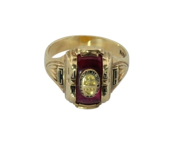 10Kt Gold High School Class Ring