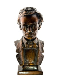After Louis Mayer (1869-1969) Bronze over Plaster of Abraham Lincoln