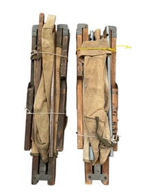 2 WW2 Folding Military Cots