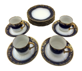 (13 PCS) GDM Charles Field Haviland Limoges Dinnerware