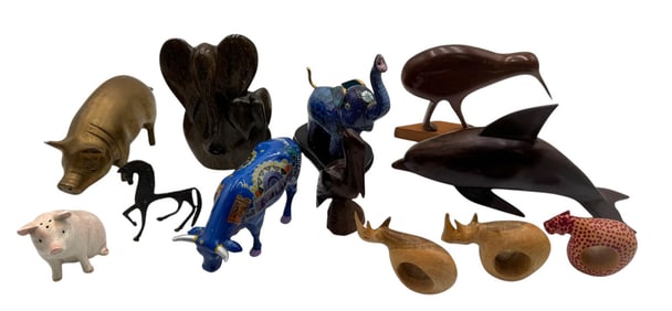 Collection of Animal Sculptures