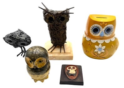 Collection of Owl Sculptures