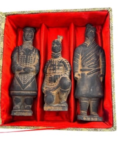 Chinese Black Terra Cotta Warriors
