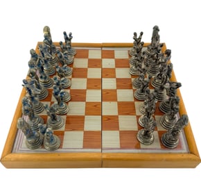 Small Erotic Metal Chess set