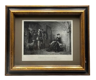 Robert Alexander Hillingford (English, 1828-1904)"The Princess Elizabeth in the Tower" Engraving