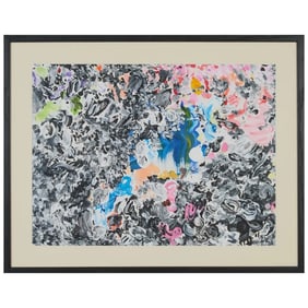 KARA MARIA (American, born 1968), "Painting Palette" Acryllic on Paper