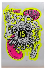 Vibrant Neon Yellow and Pink Accent Limited Print Signed