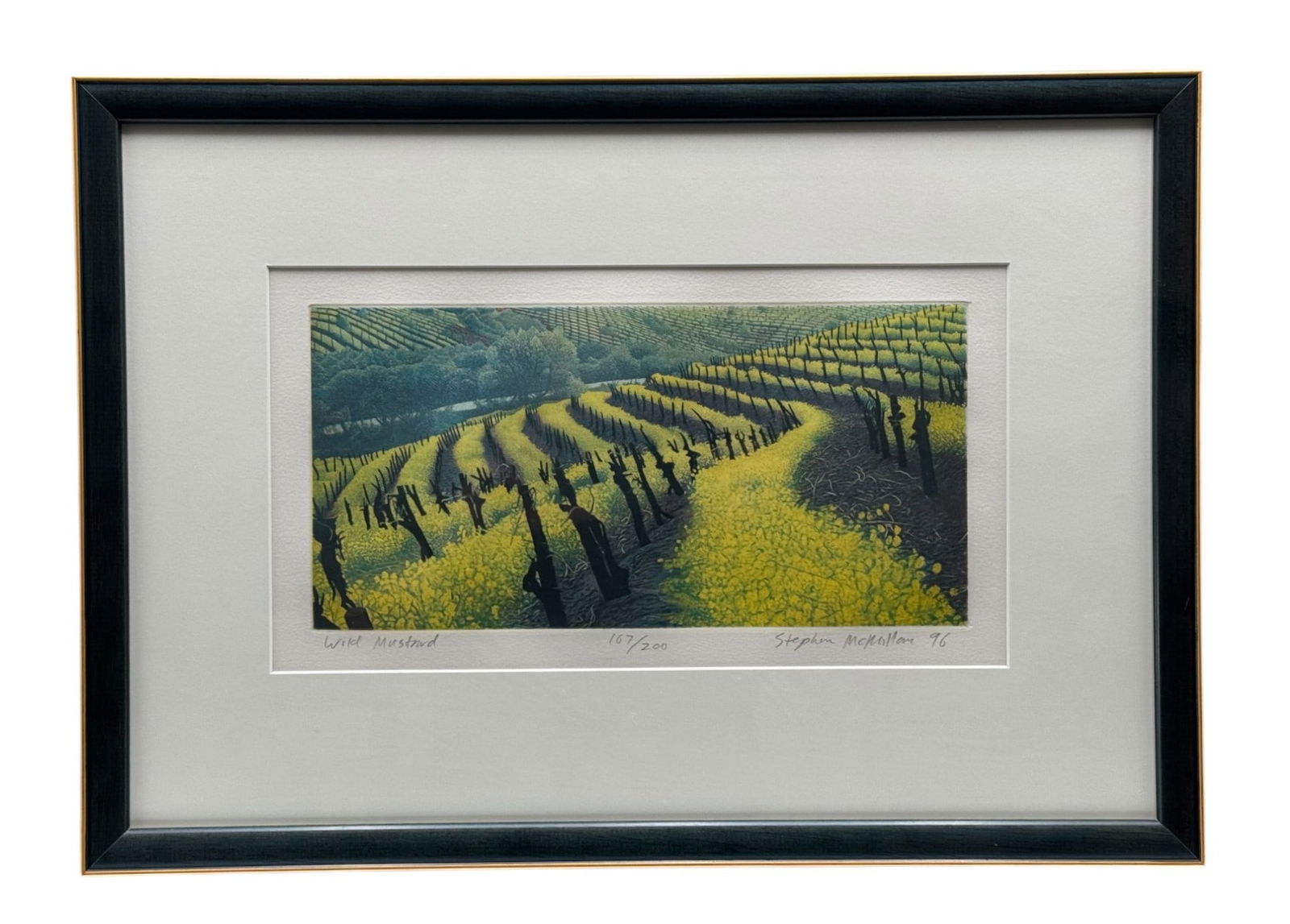 Stephen McMillan (American, b. 1949) "Wild Mustard" Lithograph Signed and Numbered (1 of 4)