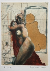 Kurt Georg Mair (b. 1954, Germany) Untitled Aquatint Etching Signed and Numbered