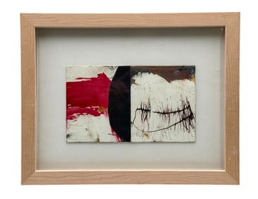 Adam Wolpert (American) Untitled Abstract Oil on Board