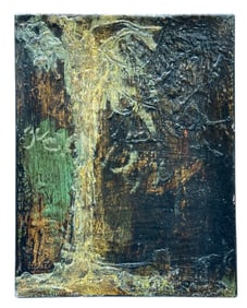 Mixed Media On Canvas Abstract Signed