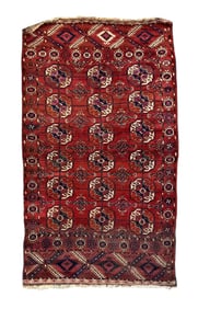 Turkoman Tekke Ensi Hand Wooven Rug