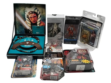 Collection of Star War Figurines including 1983 Rancor Keeper