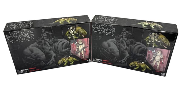 Two Hasbro Dewback & Sandtrooper Star Wars The Black Series 6 Inches