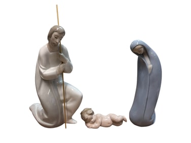 Lladro Holy Family Nativity Figurines with boxes