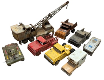 Collection of Vintage 1950s-1960s Toy Cars