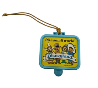 Vtg 1960's Disney World Pull String Music Box "it’s a Small World"