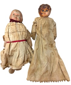 Early 1900s Antique Tin German Dolls