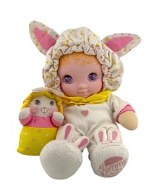 Rare 1980's Playskool "Jammie Pie Lolli Bye" Bunny Rabbit Doll
