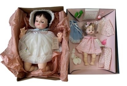 Lot of VTG Two Madam Alexander Dolls in Box " Mommies Pet" and "Sweet Tears"