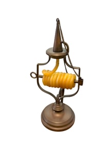 Antique Italian Brass Wax Jack Chamber Stick Candle