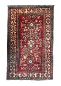 Pakistan Kazak Hand Wooven Wool Rug