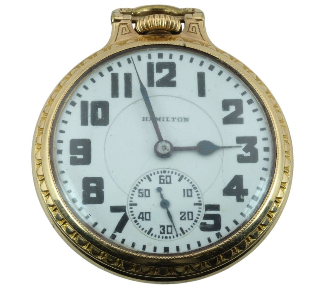 1930 Hamilton 992 Lancaster Double Roller: 1930 Hamilton 992 Lancaster Double Roller. Size 16S, 21 Jewels, Open face. Serial #2570182