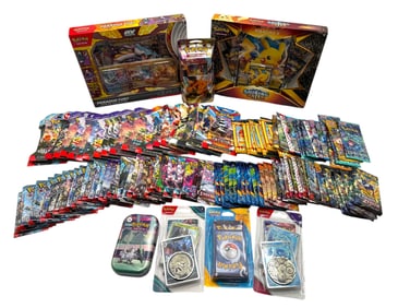 Over 110 Unopened packed of Pokemon Cards Mixed Including Japanese Cards