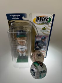 Seattle Mariner Balls and Bobblehead