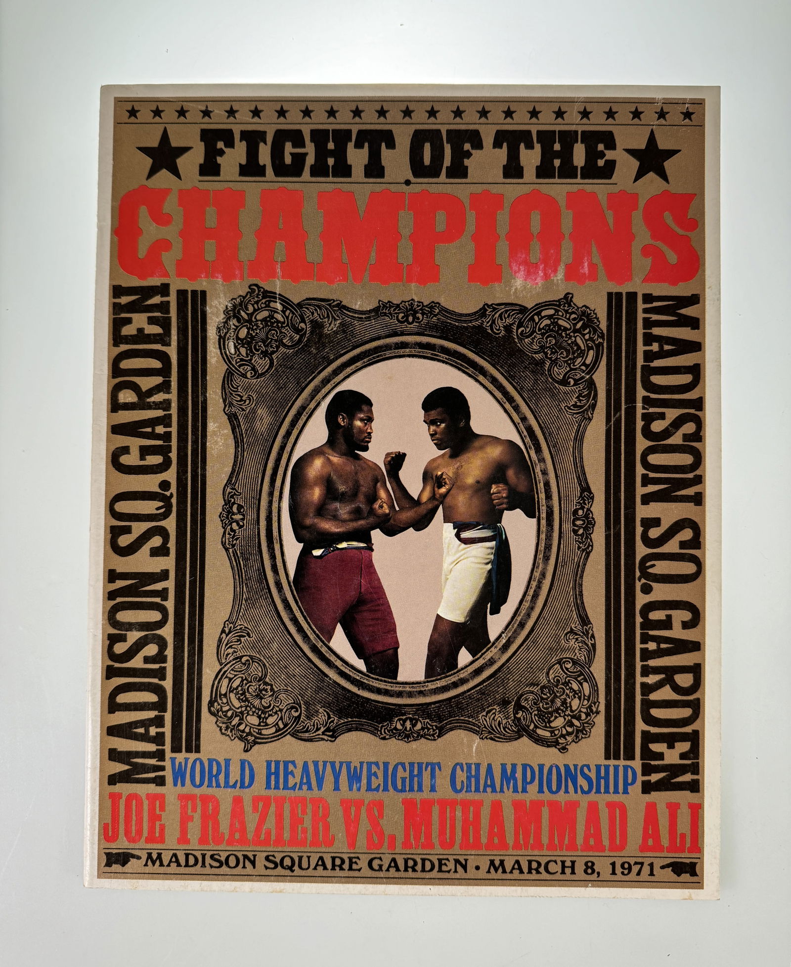 Boxing Program Muhammad Ali v. Joe Frazier March 8, 1971 (1 of 4)