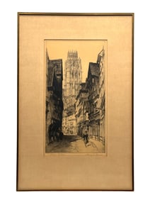 Henry C. Brewer (1866-1950) Etching