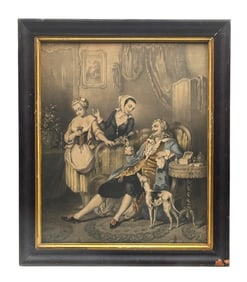 Auguste Regnier (French 1787-1860) Color Lithograph