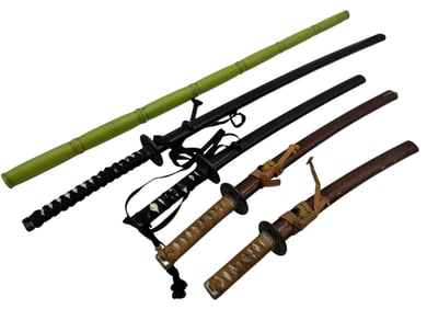 Collection of Reproduction Japanese Samurai Swords
