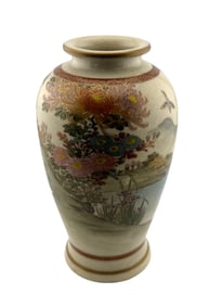 Antique Japanese Satsuma Ceramic Vase