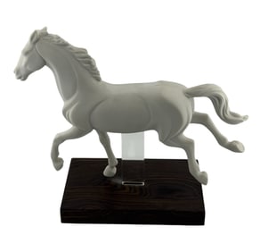 Lladro Porcelain Galloping Horse Figurine