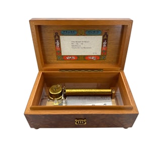 1960"s Reuge Sainte Croix 4/50 Tune Wooden Swiss Music Box