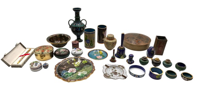 A Group of Various Cloisonne Articles